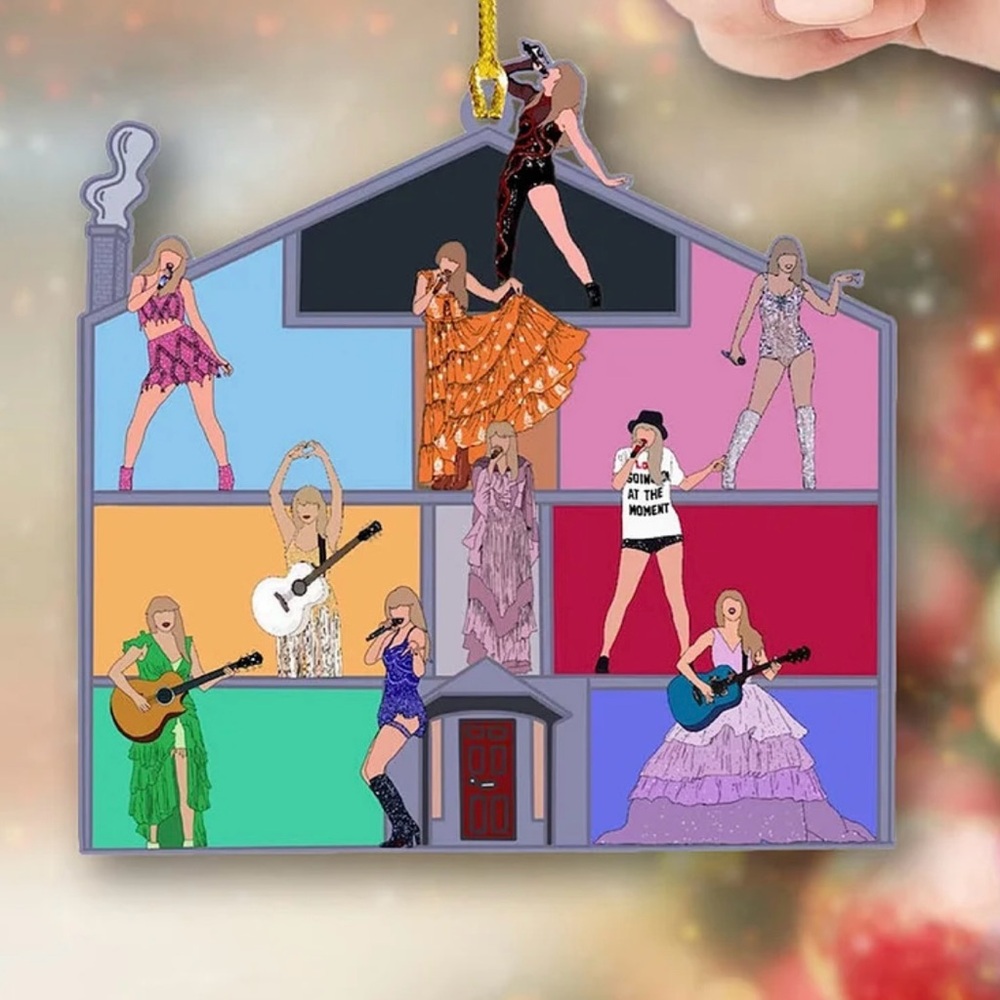 Taylor Swift Themed Ornament of the Lover House with Looks from Eras Tour NEW